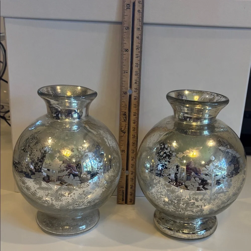 POTTERY BARN MERCURY VASES